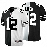 Nike Colts 12 Andrew Luck Black And White Split Vapor Untouchable Limited Jersey Dyin,baseball caps,new era cap wholesale,wholesale hats